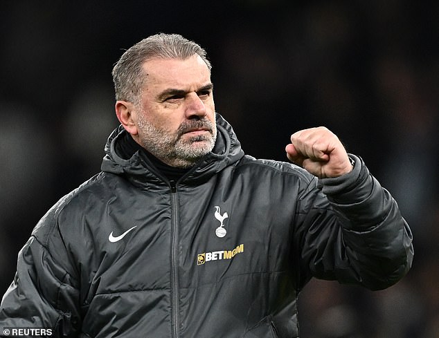 Ange Postecoglou explains why she thinks referee Stuart Attwell made the RIGHT decision not to send off Lucas Bergvall before his winning goal as the Tottenham boss laughs at Liverpool's fury.