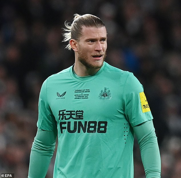 Former Liverpool goalkeeper Loris Karius “gave his career at the fallen European giant a lifeline” after his TV presenter wife told him to LEAVE “very inconvenient” Newcastle.