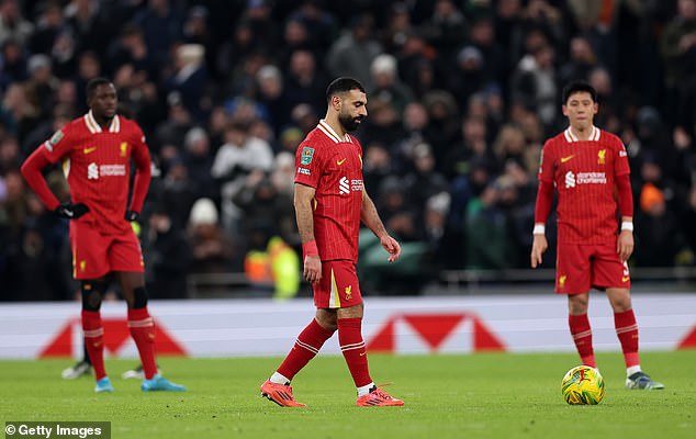 Liverpool suffer travel nightmare after Tottenham defeat as return flight 'diverted due to weather conditions and Arne Slot is forced to cancel training'.