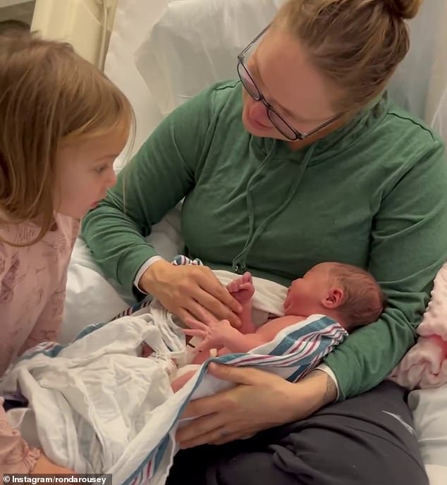 UFC legend Ronda Rousey and Travis Browne welcome new baby girl amid fears over devastating Los Angeles fires