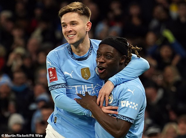 Man City 8-0 Salford City: James McAtee shows star quality with hat-trick in FA Cup rout of Class of '92 rivals as several Etihad youngsters impress in dominant win