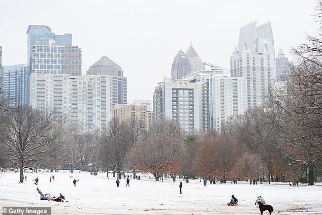 NBA postpones Rockets-Hawks game as Atlanta receives two inches of snow