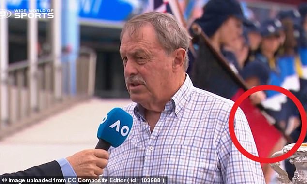 Worrying moment when ball girl collapses on camera before playing at Australian Open