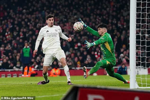 Kai Havertz was mocked after missing out on a golden chance to win the FA Cup clash between Arsenal and Man United – as well as being the only star to fail in the penalty shoot-out.