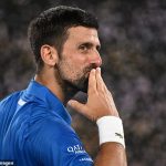 Novak Djokovic seals second-round victory with a kiss for coach Andy Murray, but the Serbian struggles AGAIN for consistency against qualifier Jaime Faria