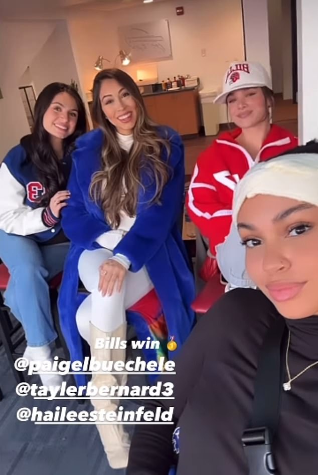 Hailee Steinfeld Spotted Cheering On Fiancé Josh Allen With Fellow Bills WAGs In Rare Game Day Photo