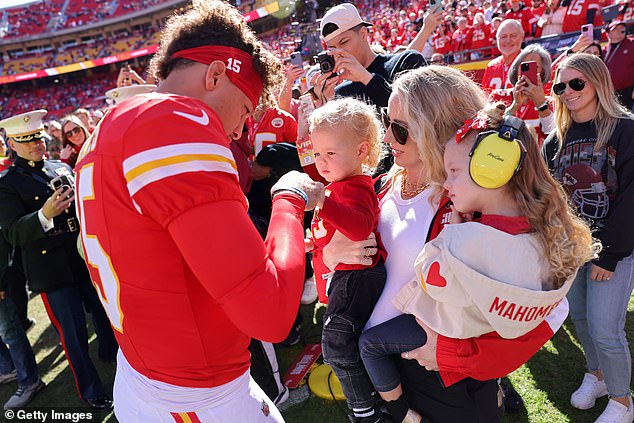 Patrick Mahomes responds to claims he and Brittany could have a family of five after welcoming third child