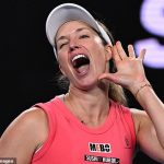 Danielle Collins slaps herself on the bum and boasts about receiving a “big check for £148,000” as she accuses the Australian Open crowd of being “super drunk” for booing her as she beat the home loser.