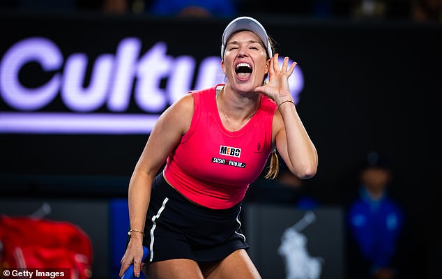 Danielle Collins mocks a critic after being labeled a “brat” for slapping her behind and boasting about a “big check” after winning the Australian Open.