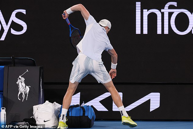 British No 1 Jack Draper DESTROYS his racket in anger at Australian Open as fans say he is 'lost' after ANOTHER outburst with 'drunk' Australian crowd