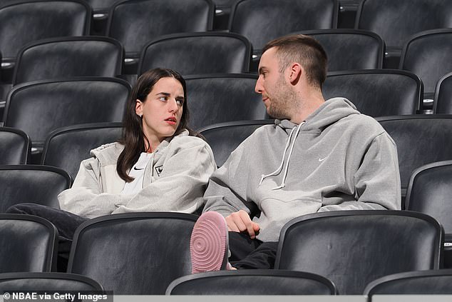 Caitlin Clark and Connor McCaffery enjoy a volleyball date night in Indiana