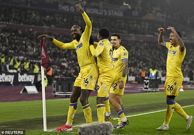 West Ham 0-2 Crystal Palace: Jean-Philippe Mateta goals inflict first league defeat on Graham Potter as 10-man Hammers well beaten