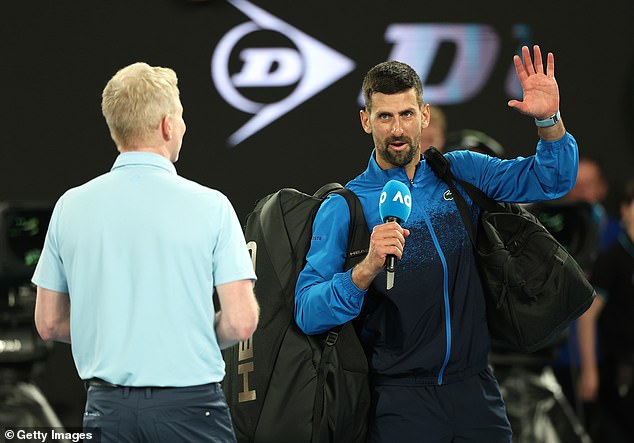 Novak Djokovic is booed by fans for his surprising post-match act as he reaches the Australian Open quarter-finals for the 15th time in his career.