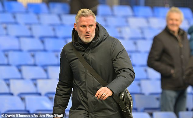 Jamie Carragher brands Tottenham a 'DISASS' after their woeful 3-2 defeat to Everton at Goodison Park… and claims 'it's like watching a children's academy team' under Ange Postecoglou