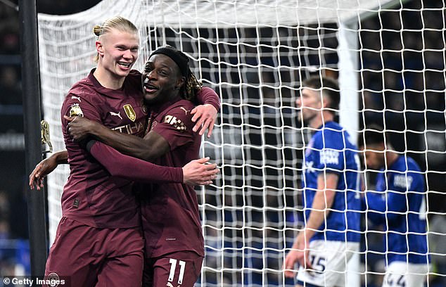 Ipswich Town 0-6 Manchester City: Erling Haaland celebrates historic new deal in ruthless demotion of defending champions, as Pep Guardiola's side look back on their finest hour