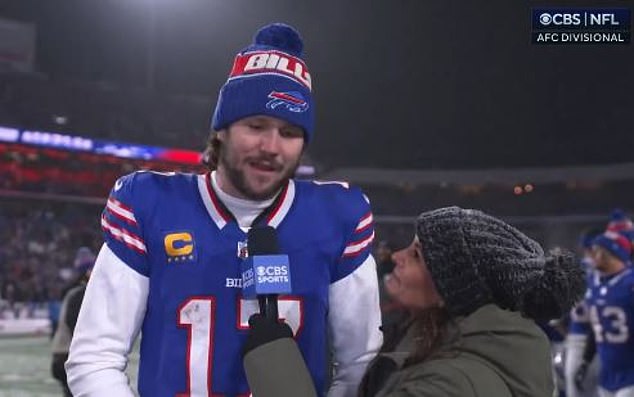 All the fans are saying the same thing about CBS reporter Tracy Wolfson's interview with Josh Allen when the Bills beat the Ravens.