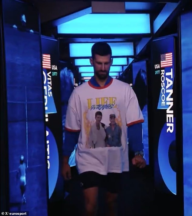 Revealed: The strange and touching story behind Novak Djokovic's decision to wear a very strange shirt at the Australian Open