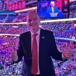 FIFA president Gianni Infantino gushes about Donald Trump after being mentioned in his victory speech as World Cup fever heats up in the US.