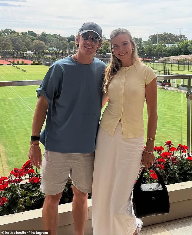 A detail in Katie Boulter's Instagram post has fans believing she left Australia before the biggest match of her fiancé Alex de Minaur's career.