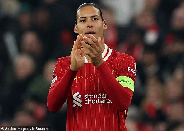 Virgil van Dijk sends message to Liverpool team-mates after Champions League win over Lille, as Arne Slot's side chase unprecedented quadruple