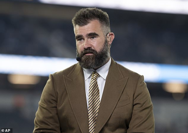 Three people accused of forging Jason Kelce's signature and using it to sell more than 1,000 'signed' items