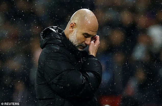 Pep Guardiola and FIVE Manchester City stars receive BRUTAL ratings from L'Equipe, while a favorite is accused of 'DISAPING' in horror show at PSG.