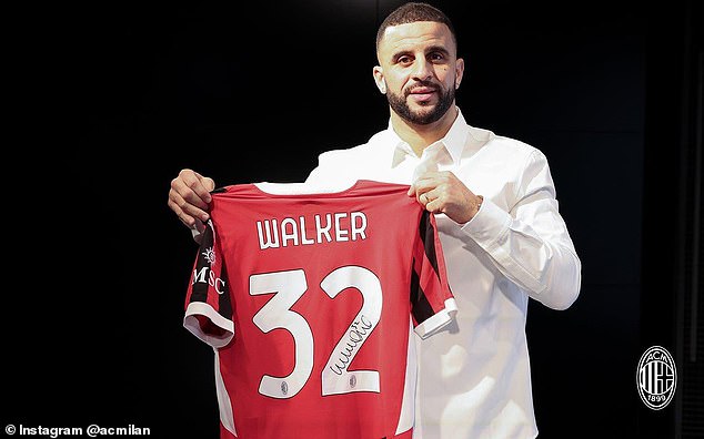 Kyle Walker reveals why AC Milan chose after leaving Man City, while taking David Beckham's old shirt in Italian giants