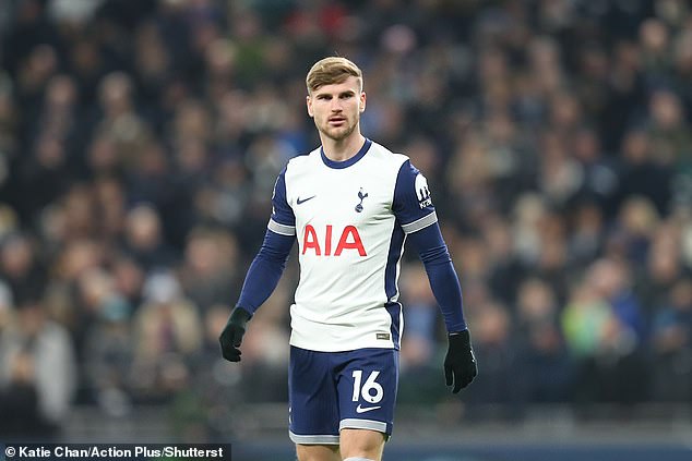 Tottenham striker Timo Werner wanted by MLS side New York Red Bulls this month as struggles continue under Ange Postecoglou