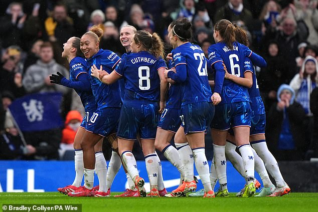 Chelsea 1-0 Arsenal: Blues extend lead at the top of the WSL thanks to Guro Reiten's late penalty, as furious Katie McCabe sees red for dissent