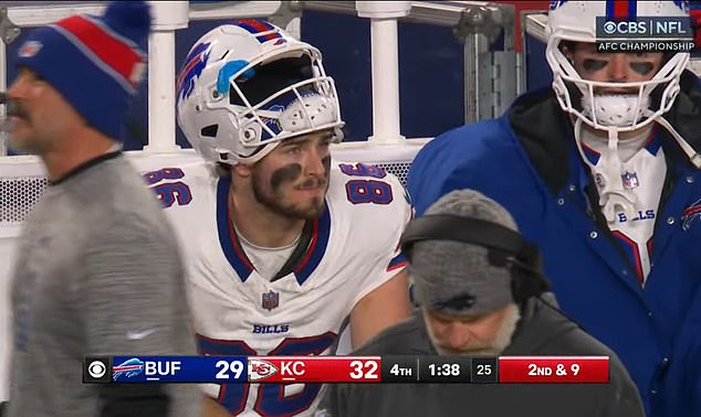 The closed wing of the Bills, Dalton Kincaid, was subject to abuse after a crucial fall to lose the game for the title of the AFC against the Kansas City Chiefs.