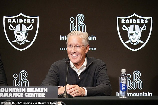 Strange moment Pete Carrol's first press conference is interrupted by the NFL Cult Hero