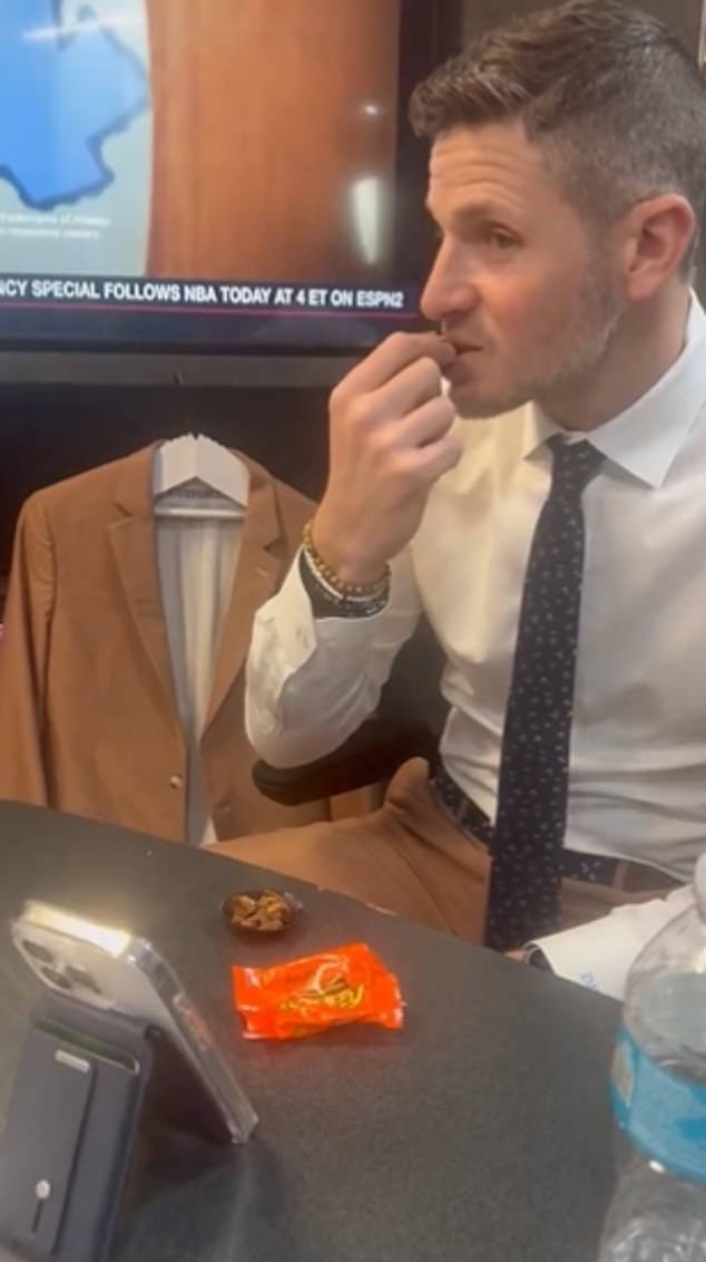 The ESPN star, Dan Orlovsky, stuns colleagues with a habit of eating 'unpleasant' as a video of his 'crime' becomes viral