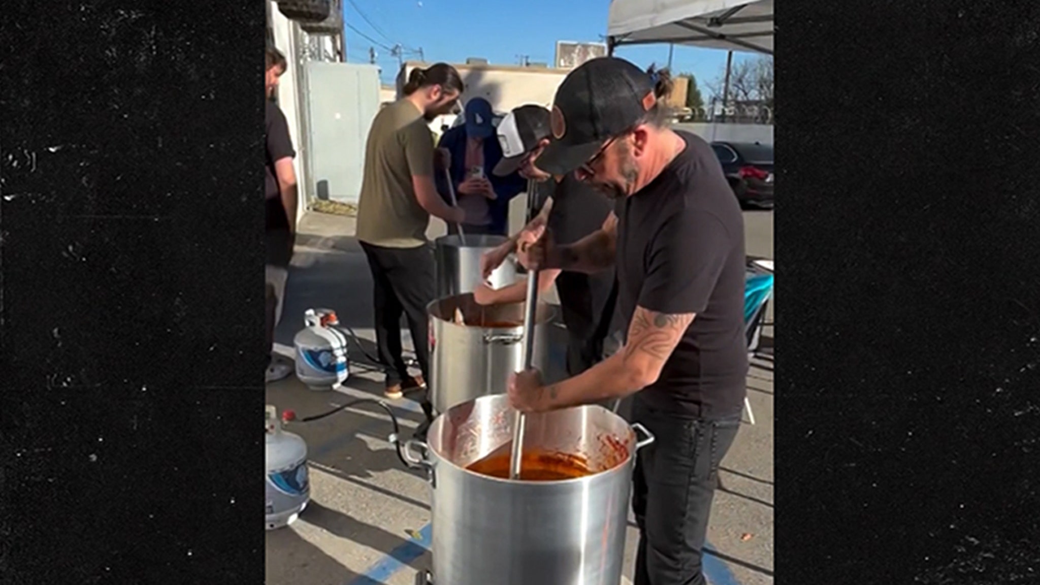 Dave Grohl makes chili for firefighters and families affected by wildfires