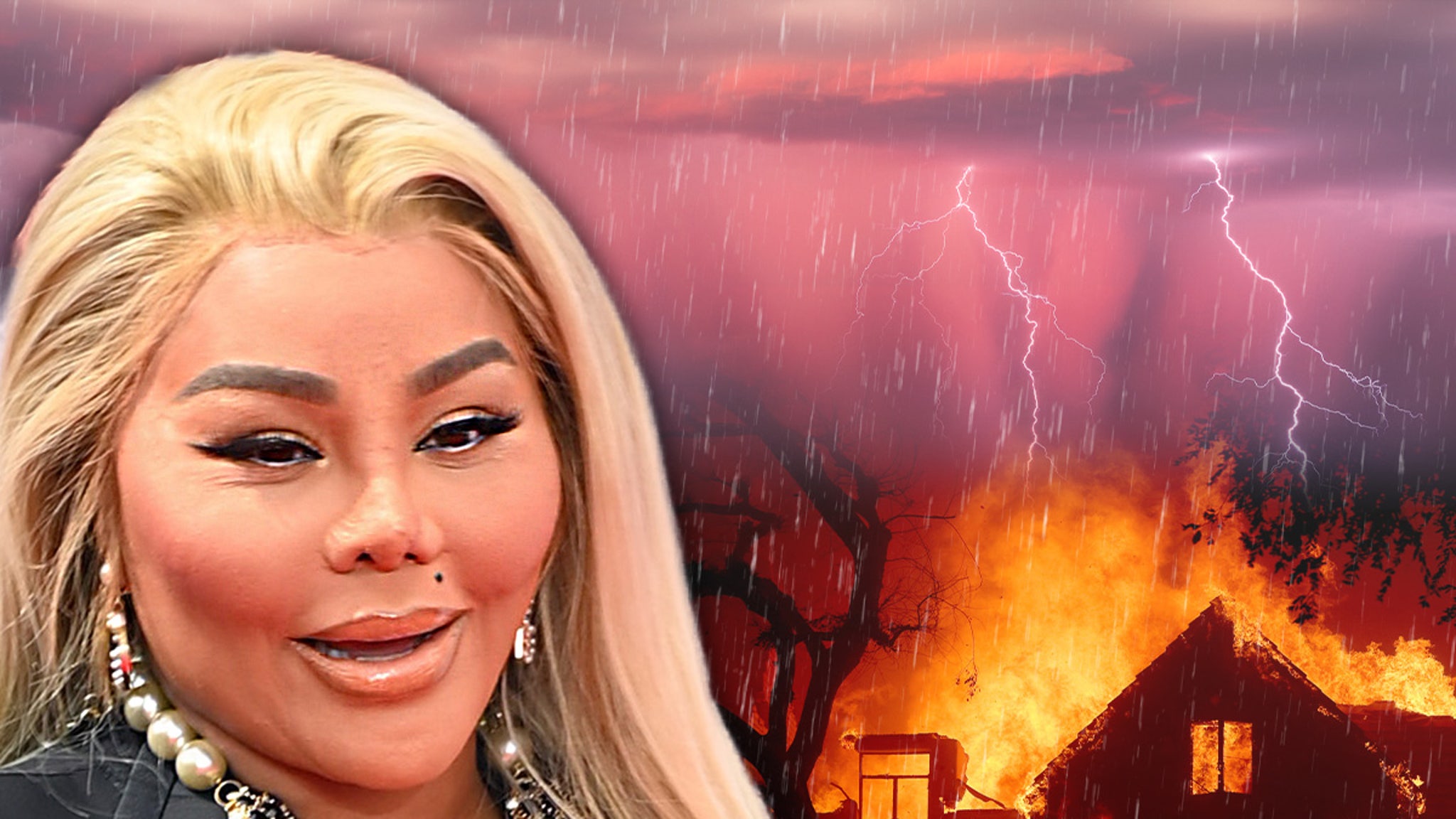 Lil' Kim defends herself against haters and insists LA needs the monsoon to put out fires