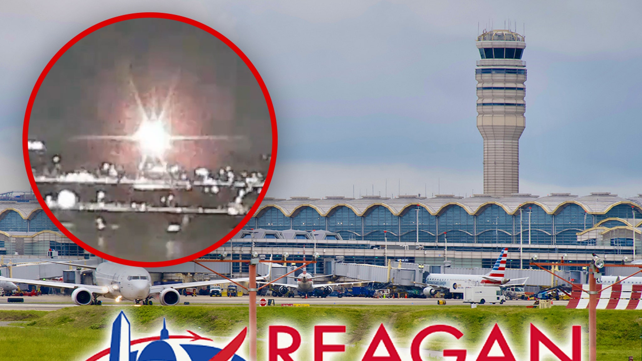 Aircraft collides with helicopter at DC Airport