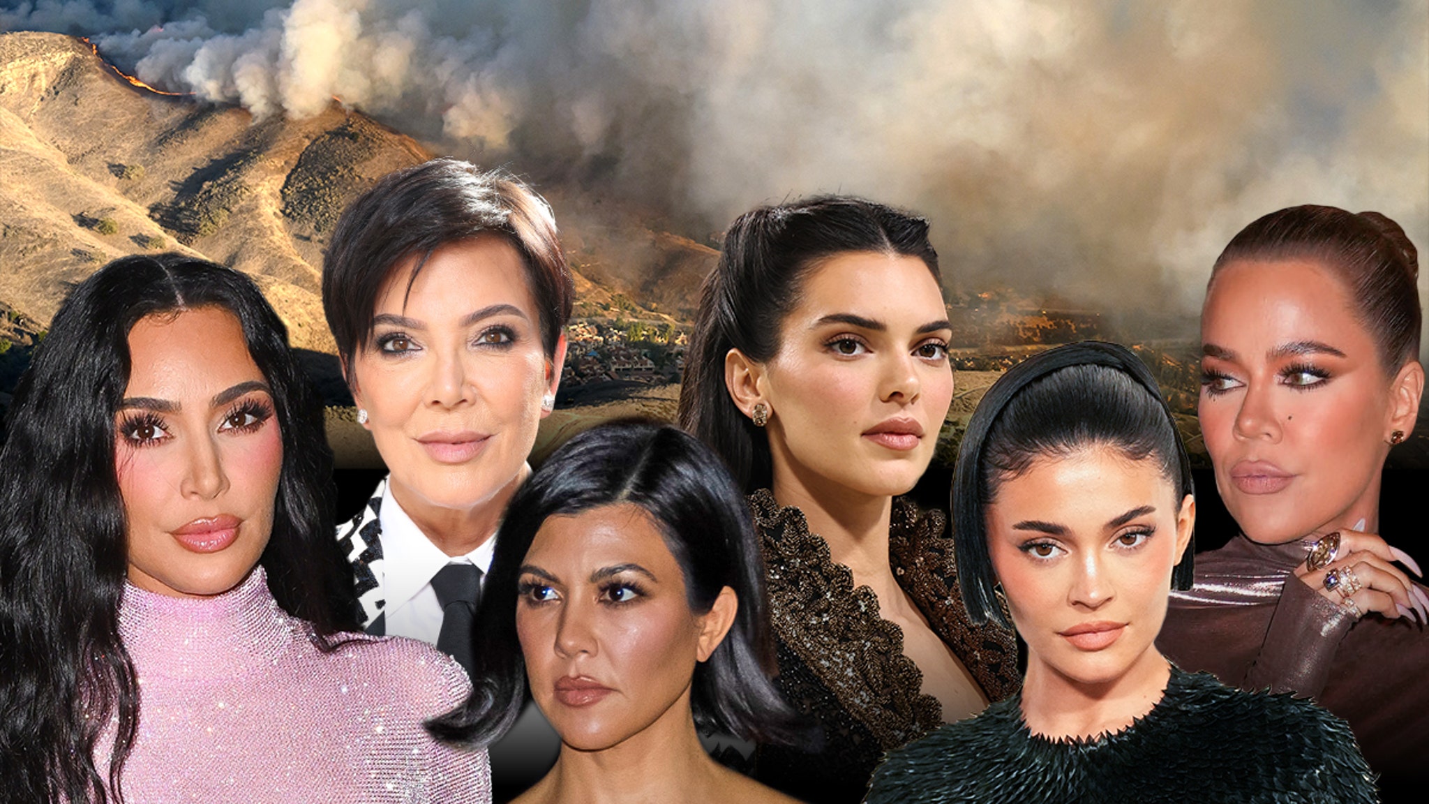 Kardashians evacuate homes amid wildfires and donate meals to firefighters