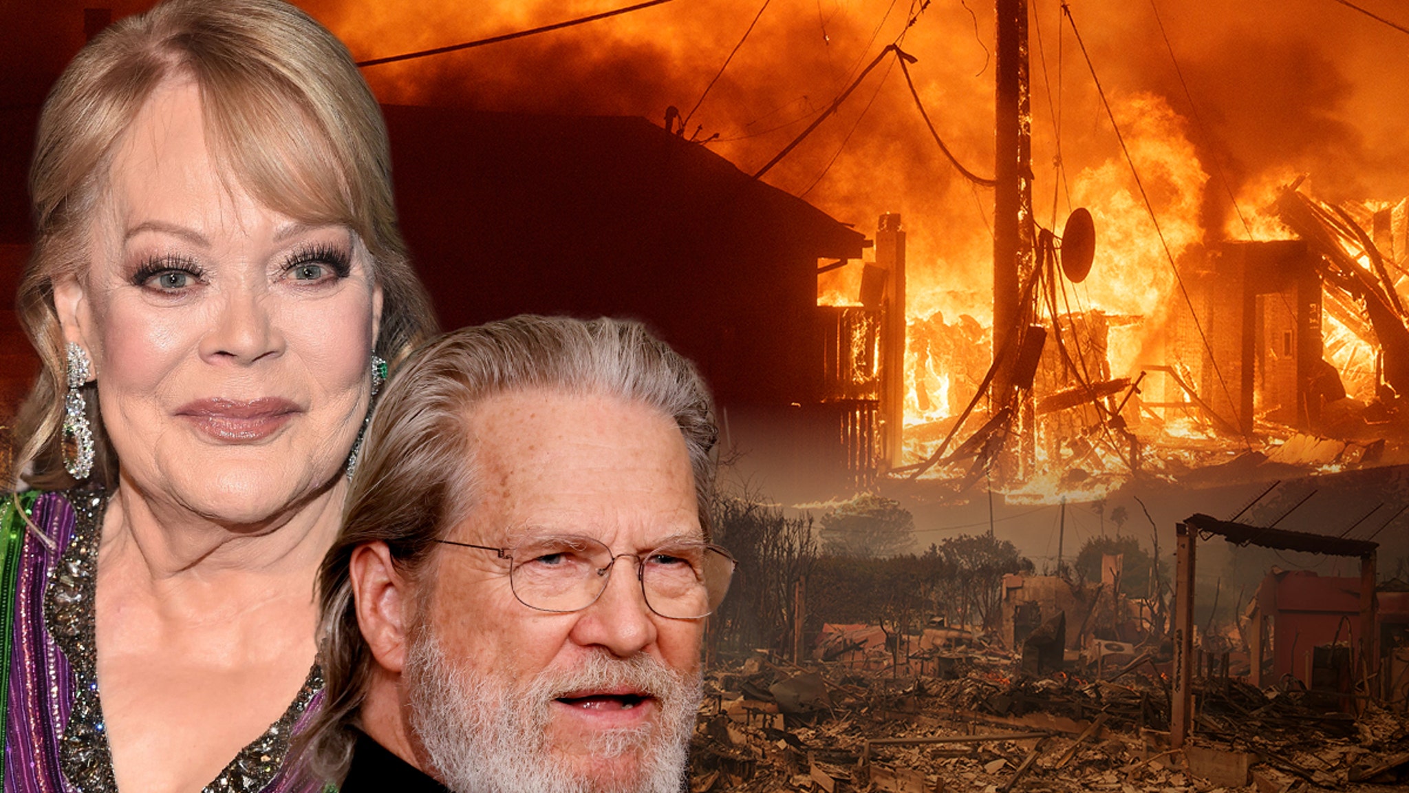 Jeff Bridges and Candy Spelling lose homes in Los Angeles wildfires