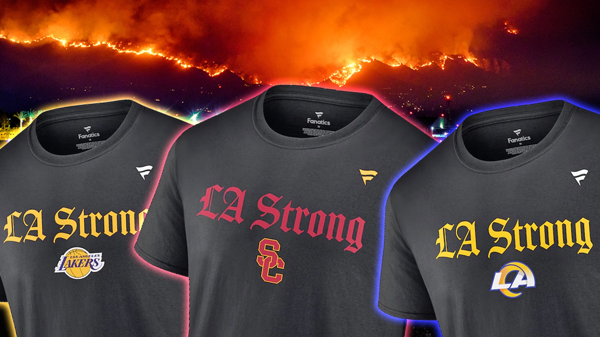 Sales of “LA Strong” shirts increase with 30,000 sold, with proceeds benefiting wildfire victims