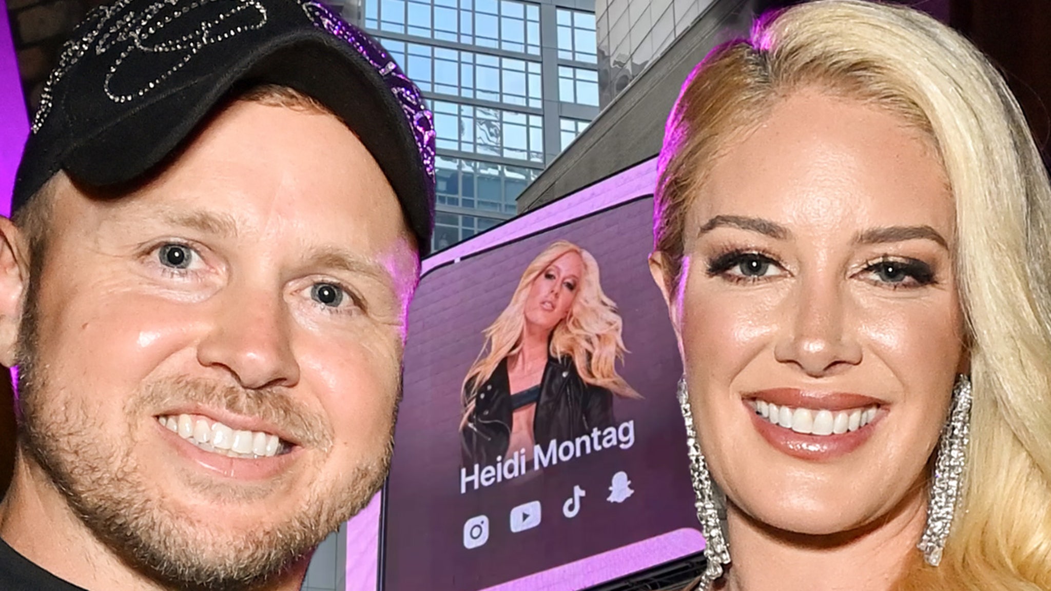 Spencer Pratt praises his wife Heidi's Times Square billboard after the fire disaster