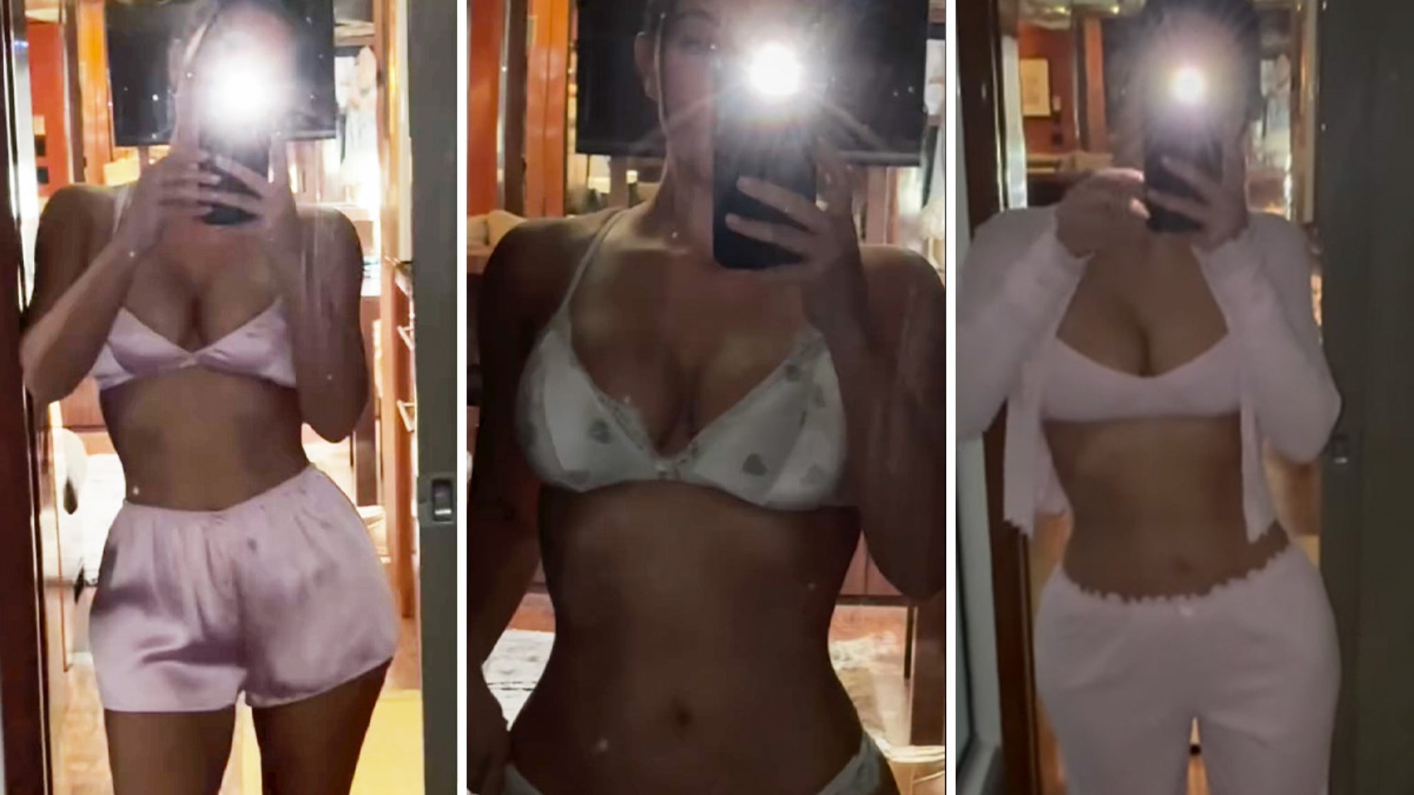 Kim Kardashian shows off the body in New Skims Valentines collection