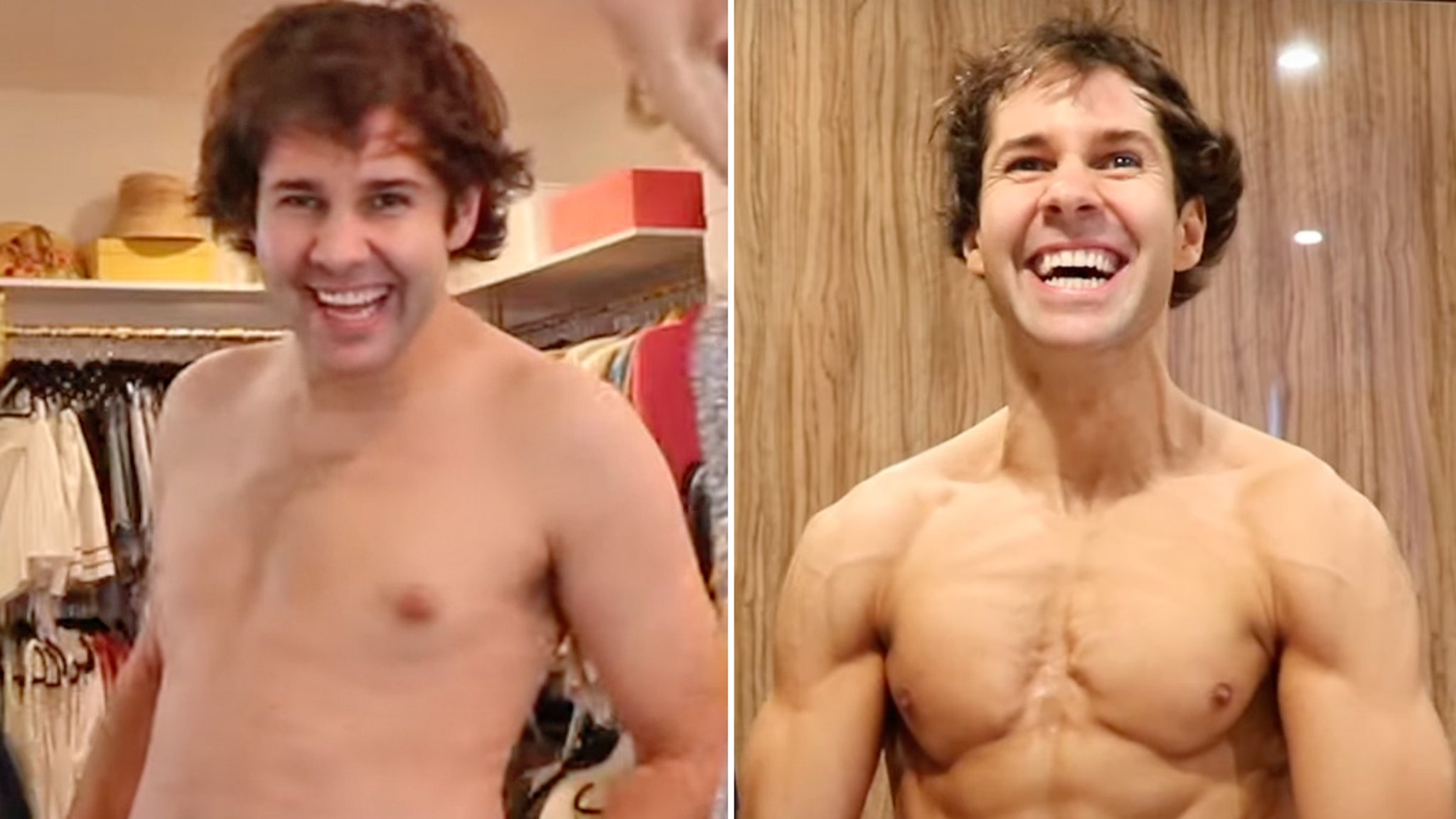 David Dobrik reveals insane body transformation