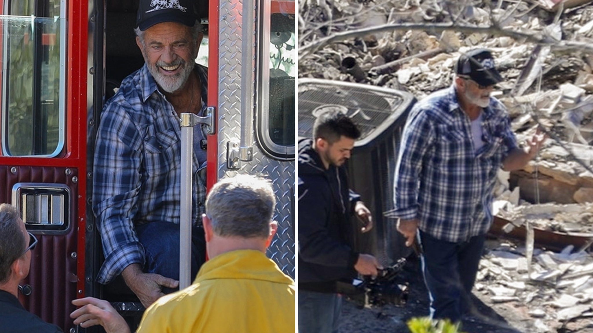 Mel Gibson investigates Malibu house torched by wildfires