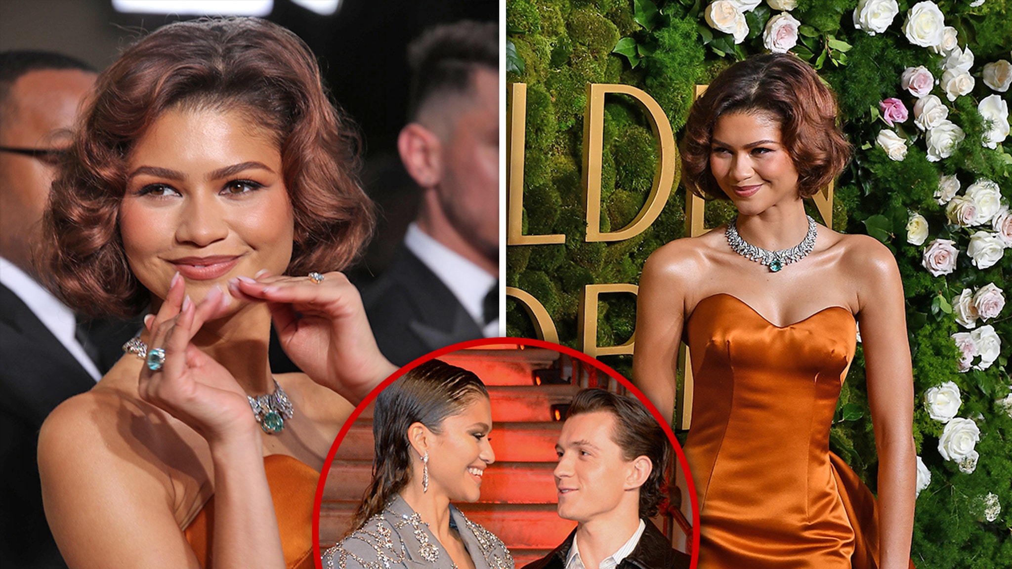 Zendaya sparks engagement speculation on the Golden Globes red carpet