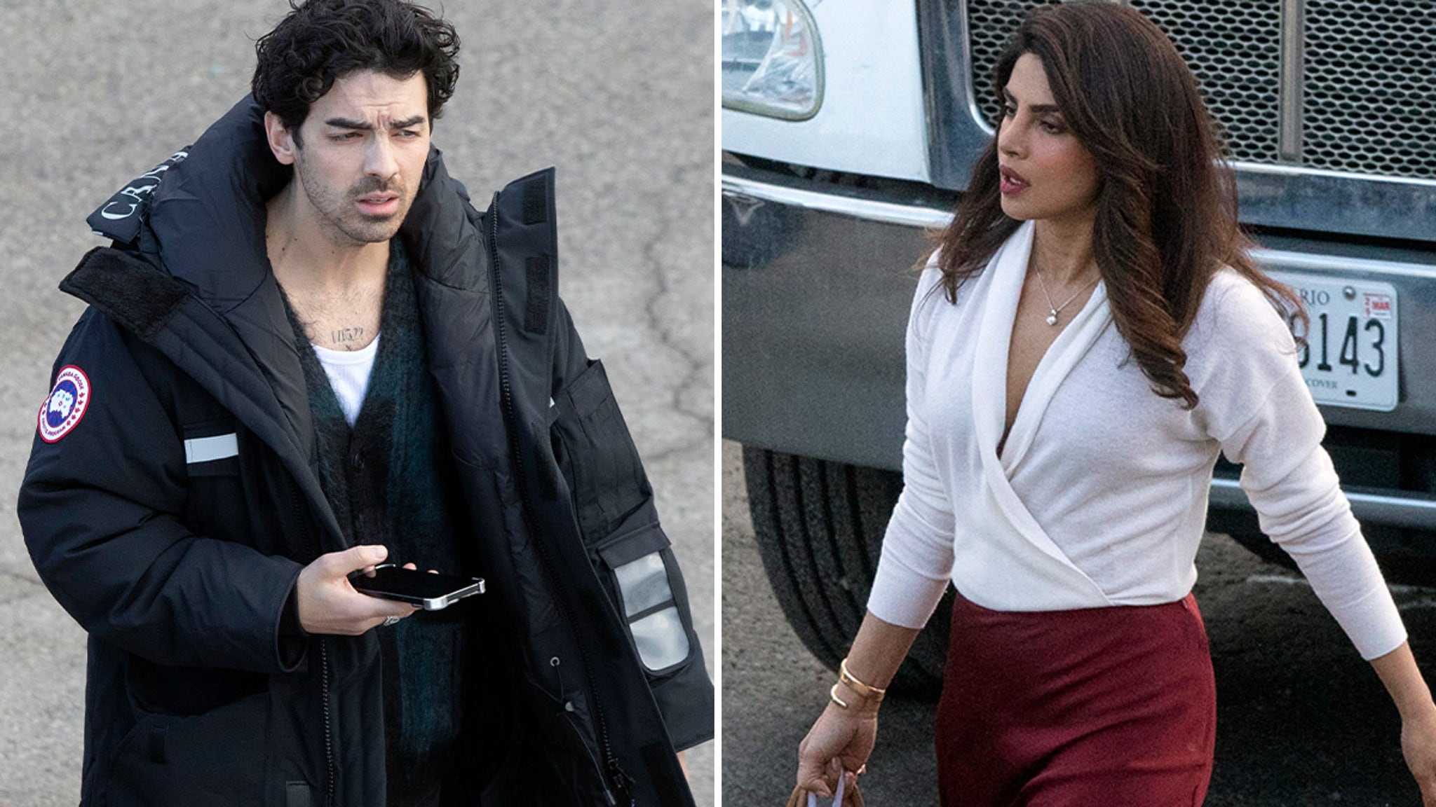 Priyanka Chopra and Jonas Brothers join forces on the set of the new Christmas film