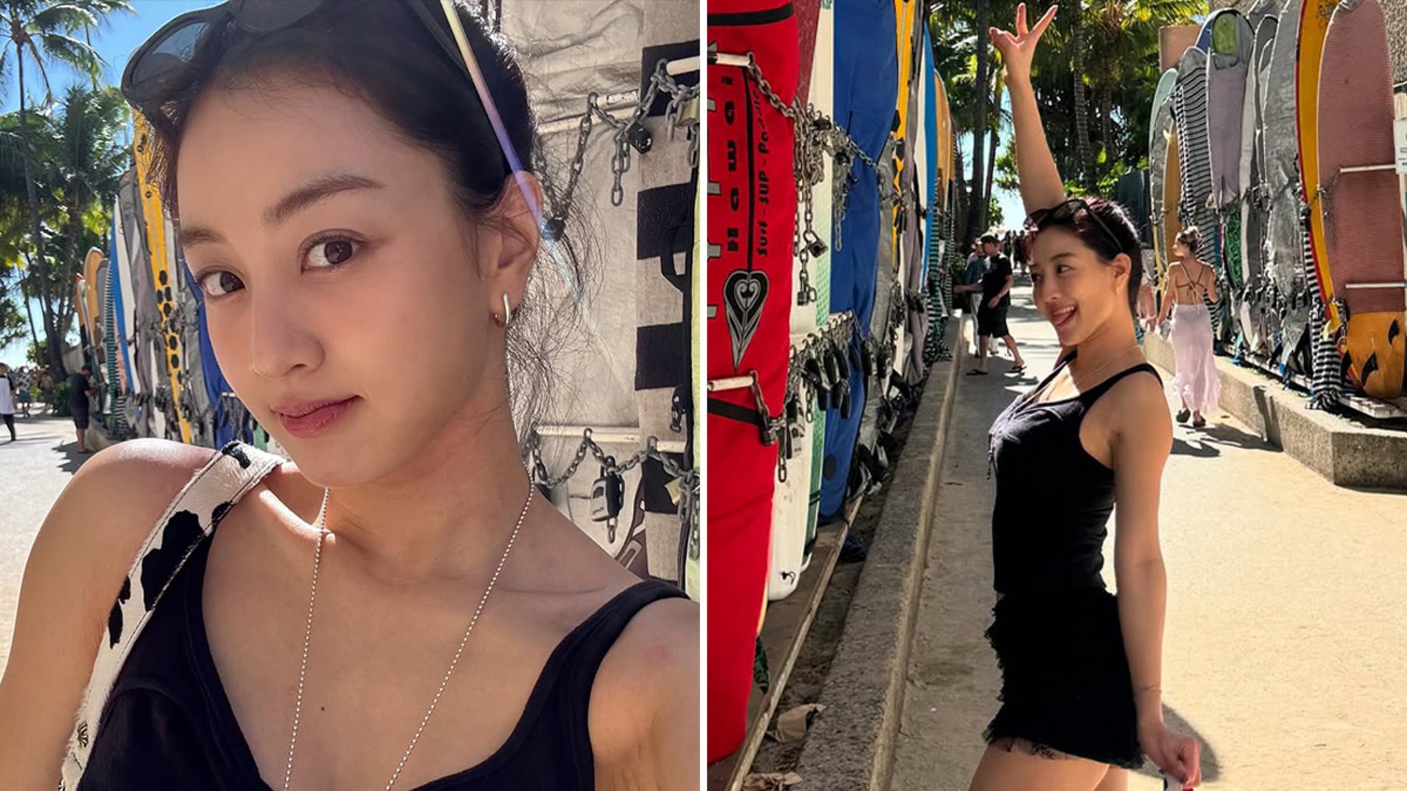 South Korean singer Jihyo visits Hawaii for a fun vacation