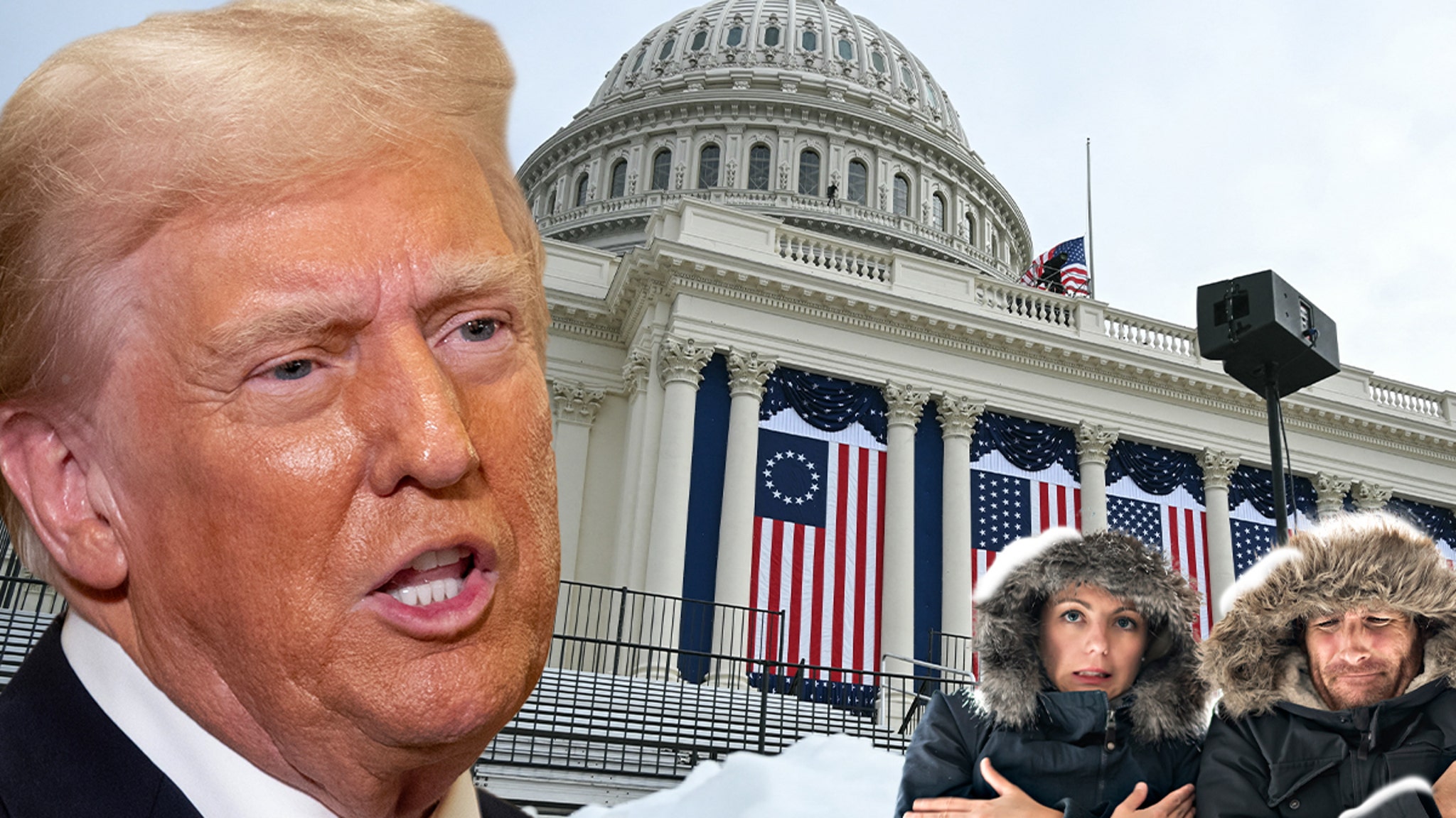 Donald Trump moves his inauguration indoors in freezing temperatures