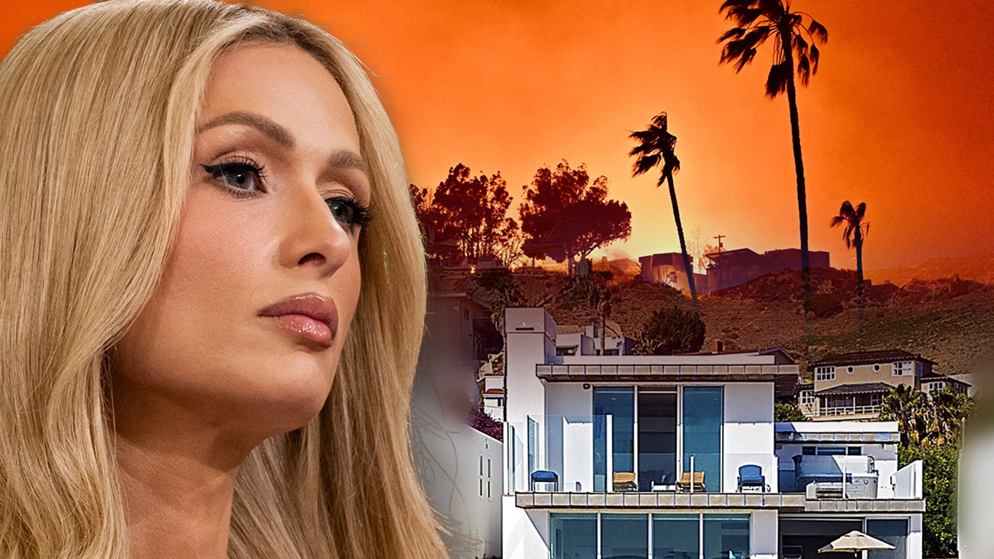 Paris Hilton's Malibu House burns down in a wildfire