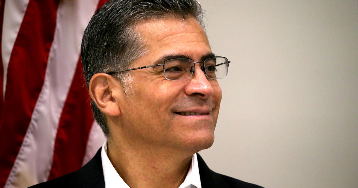 Is Xavier Becerra's next step a run for governor? He doesn't say it.