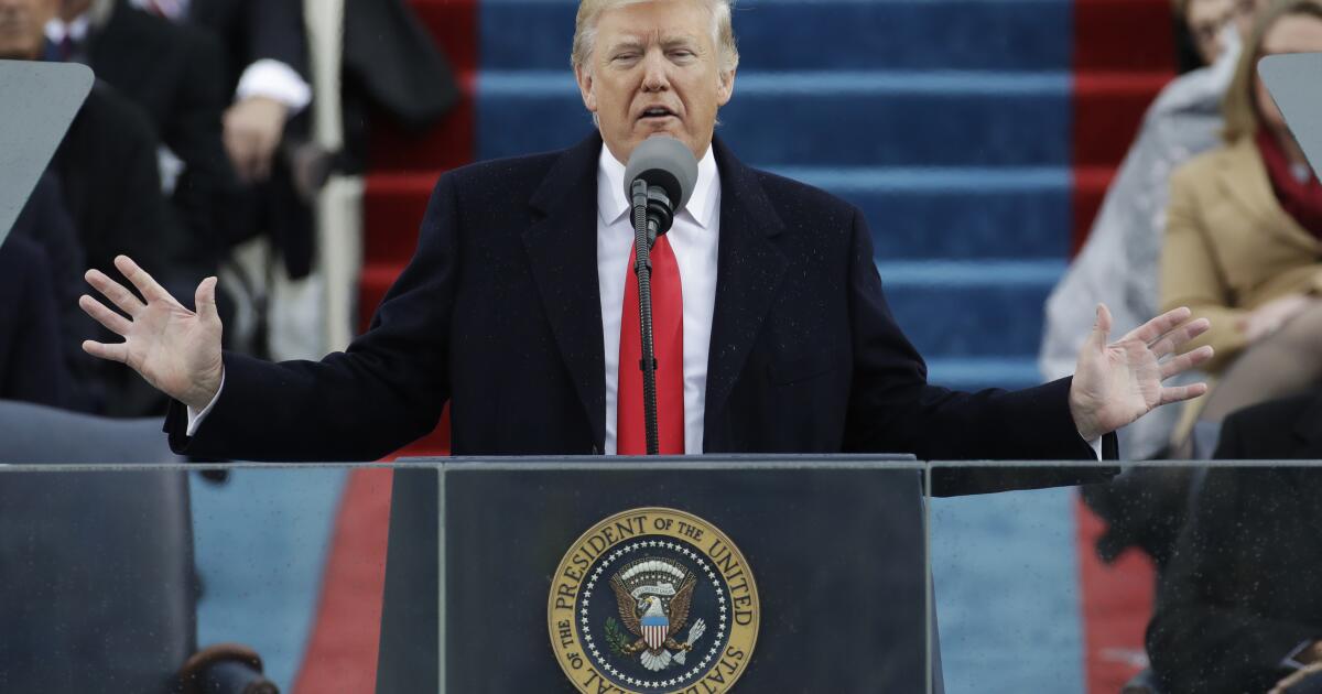 Column: Is there any hope that Trump will seek agreement in his inaugural address?