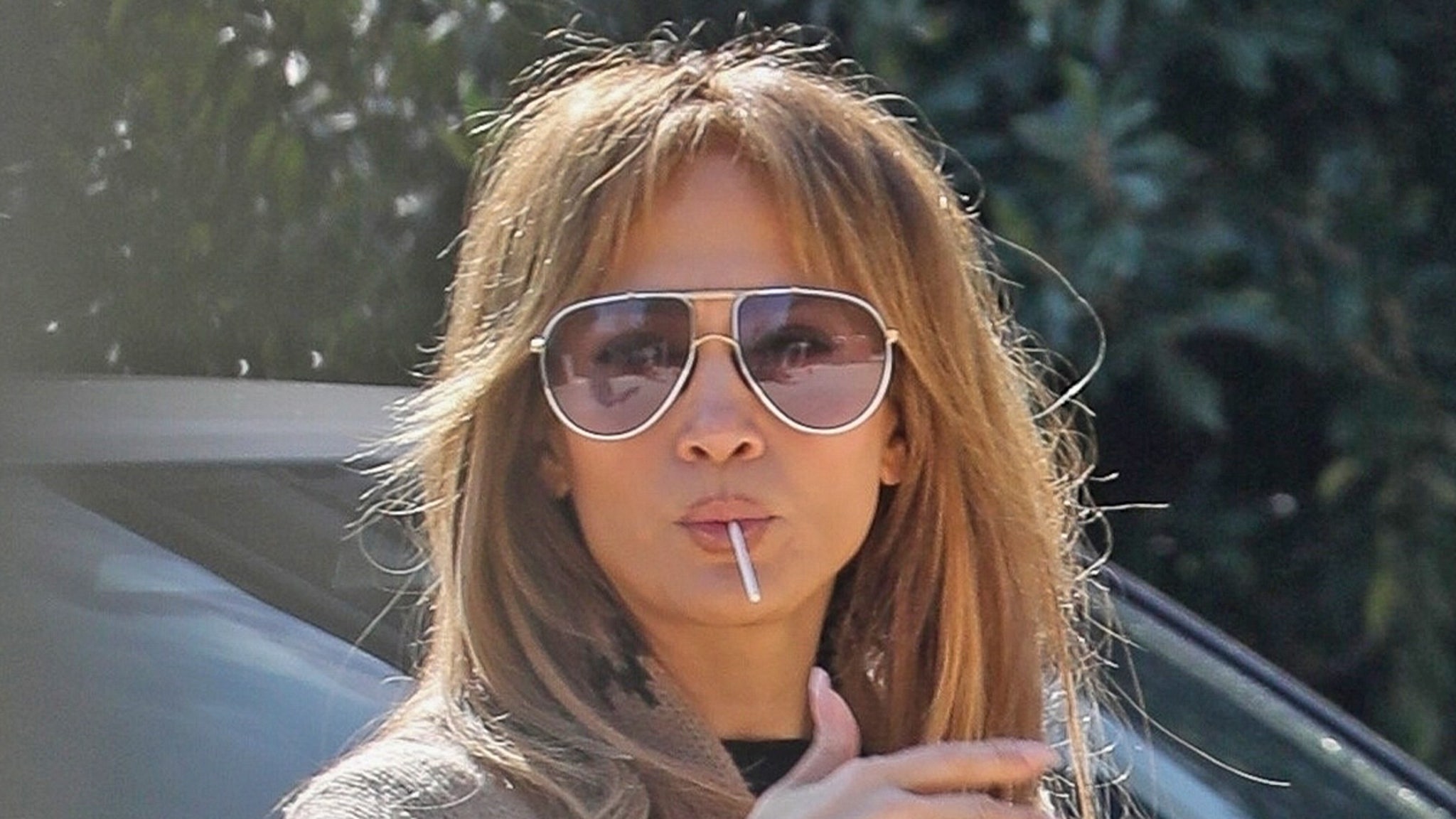 Jennifer Lopez enjoys Lollipop during the house hunt in Brentwood